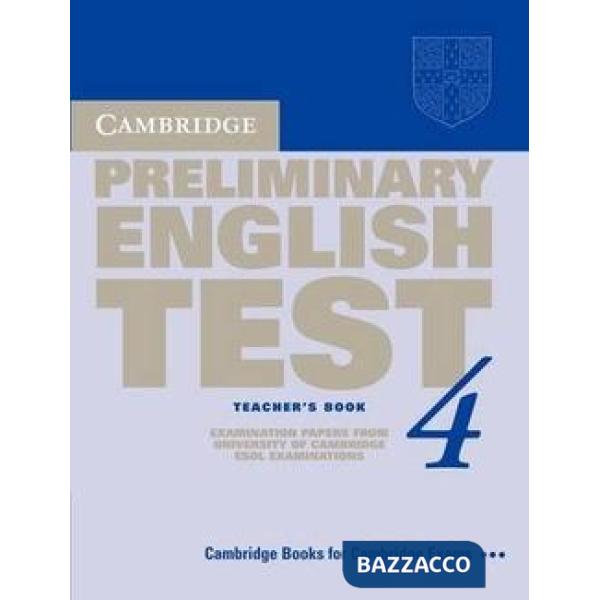 UCLES CAMBRIDGE PET 4 TCH