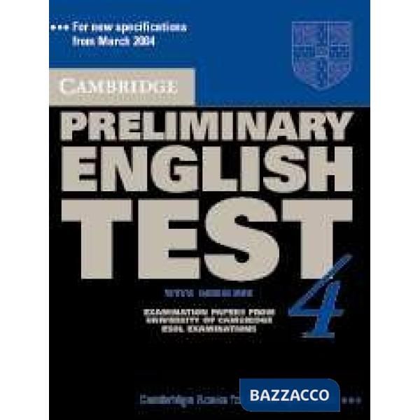 UCLES CAMBRIDGE PET 4 SELF STUDY PACK