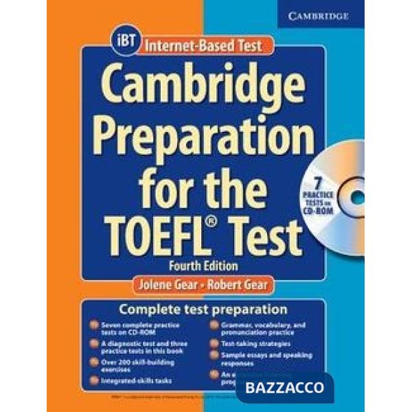 CAMBRIDGE PREP. TOEFL BK/CDROM 4ED