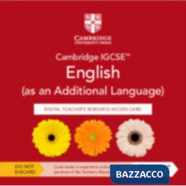 CAMBRIDGE IGCSE ENGLISH (AS ADDITIONAL LANG) TCH CARD