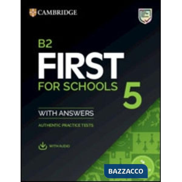 B2 FIRST FOR SCHOOL 5 SB W/A + AUDIO + RESOURCE BANK