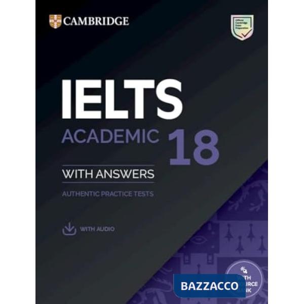 CAMBRIDGE IELST 18 ACADEMIC SB WITH ANSWERS WITH AUDIO WITH RESOURCE B