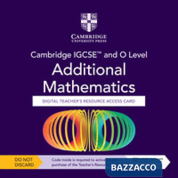 CAMBRIDGE IGCSE&O ADDITIONAL.MATHEMAT 3ED TCH ACC CARD