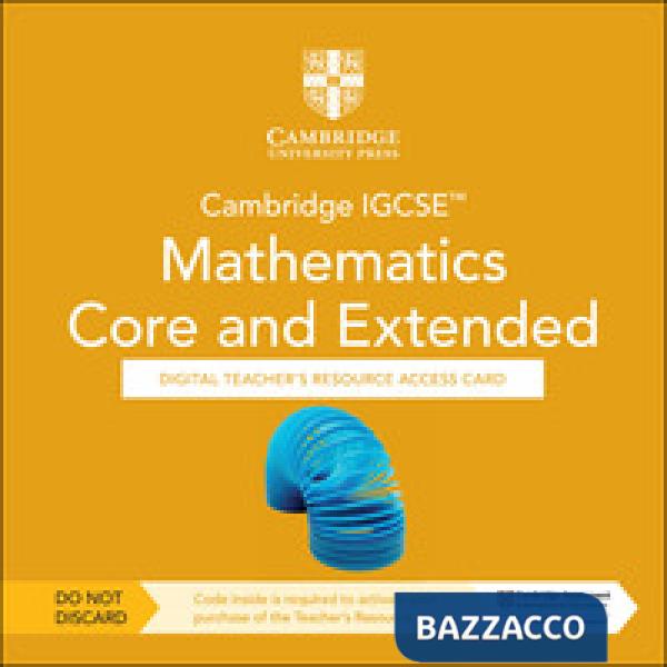 CAMBRIDGE IGCSE MATHEMATICS 3ED CORE&EXT TCH ACC CARD