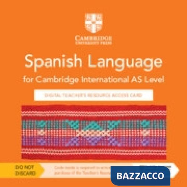CAMBRIDGE AS LEVEL SPANISH LANGUAGE TCH ACCESS CARD