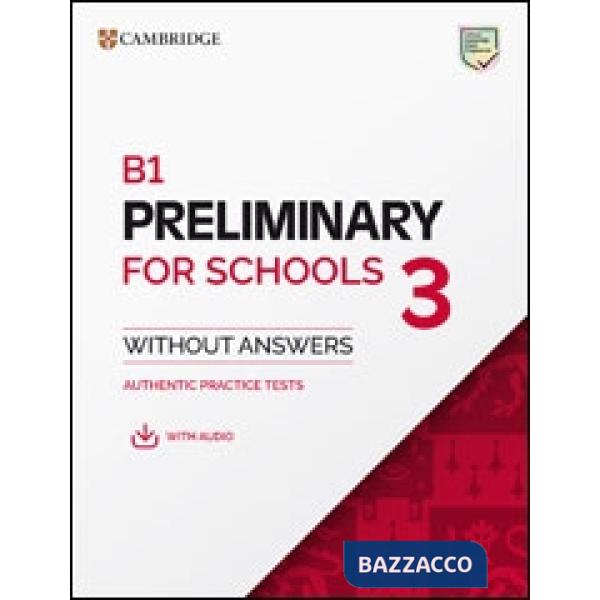 B1 PRELIMINARY FOR SCHOOLS 3 WO/A