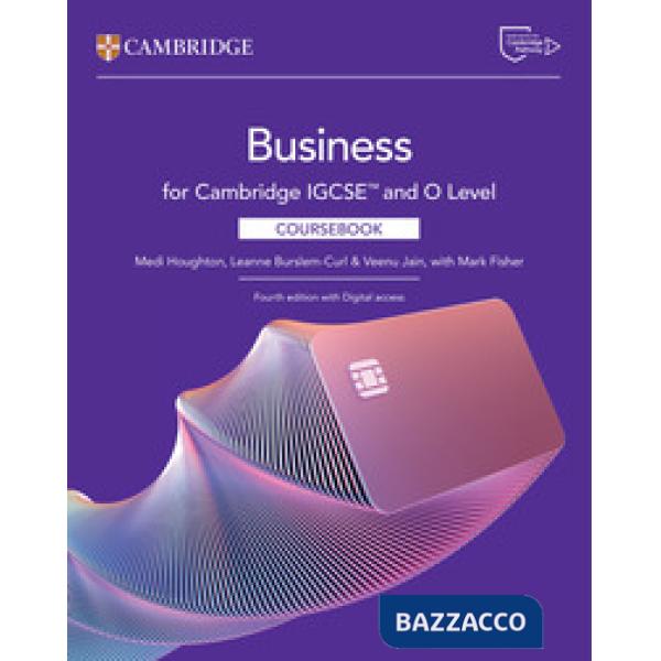CAMBRIDGE IGCSE AND O LEVEL BUSINESS 4ED. COURSEBOOK + DIGITALE