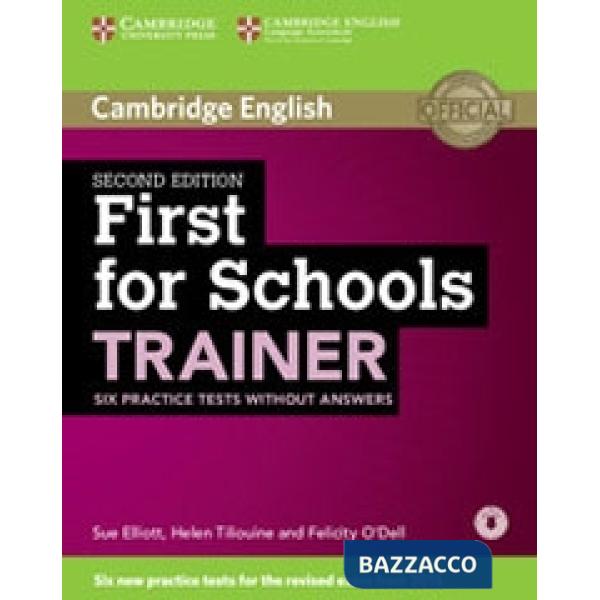 CAMBRIDGE FIRST FOR SCHOOLS TRAINER 2ED WO/A + MP3