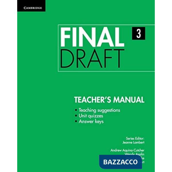 FINAL DRAFT LEVEL 3 TEACHER'S MANUAL