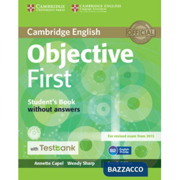 OBJECTIVE FIRST 4ED SB WO/A + CDROM + TESTBANK