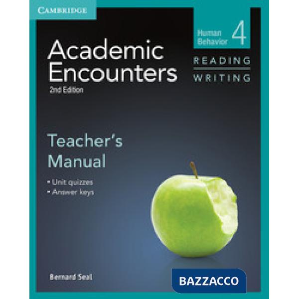 ACADEMIC ENCOUNTERS 2ED 4 READING&WRITING TCH