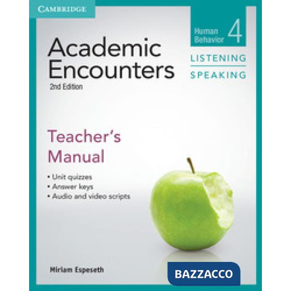 ACADEMIC ENCOUNTERS 2ED 4 LISTEN&SPEAKING TCH
