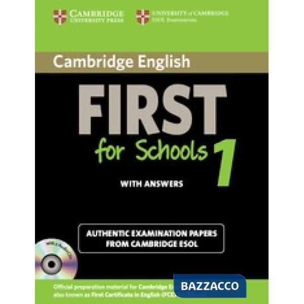 CAMBRIDGE FIRST FOR SCHOOLS 1 SB PACK