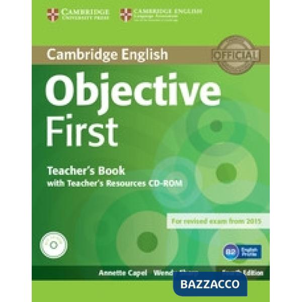 OBJECTIVE FIRST 4ED TCH + CD/CDROM