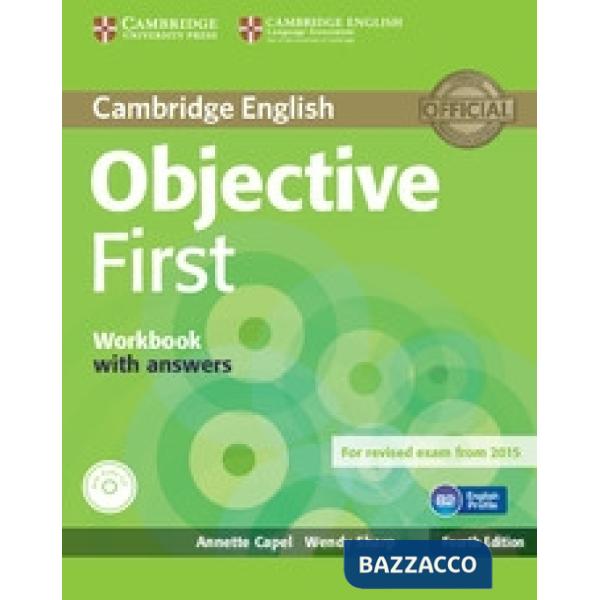 OBJECTIVE FIRST 4ED WB W/A + CDAUDIO