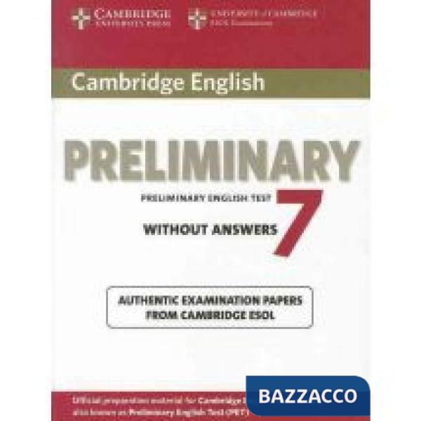 ESOL CAMBRIDGE PET 7 STD WO/A