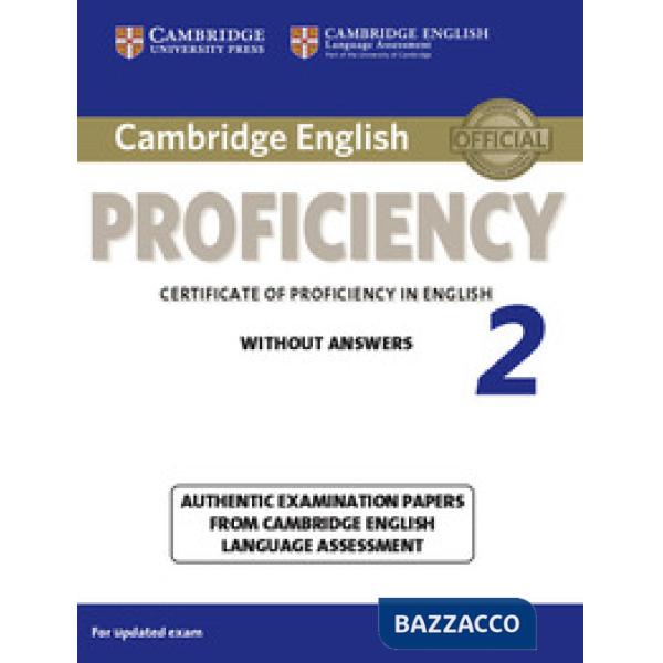 CAMBRIDGE ENGLISH PROFICIENCY SB WO/A