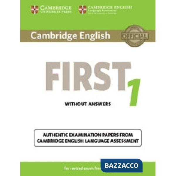 CAMBRIDGE FIRST 1 UPDATED EXAM SB WO/A