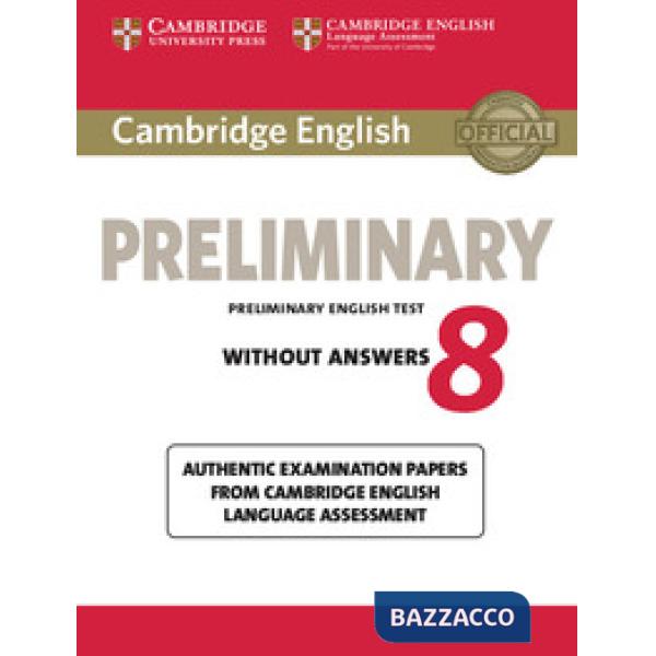 CAMBRIDGE PRELIMINARY 8 SB WO/A