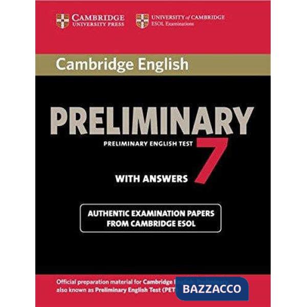 ESOL CAMBRIDGE PET 7 STD W/A