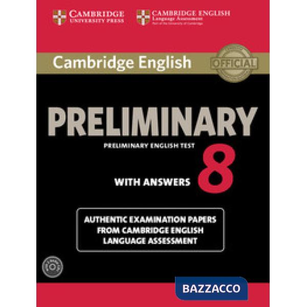 CAMBRIDGE PRELIMINARY 8 SB W/A + CD