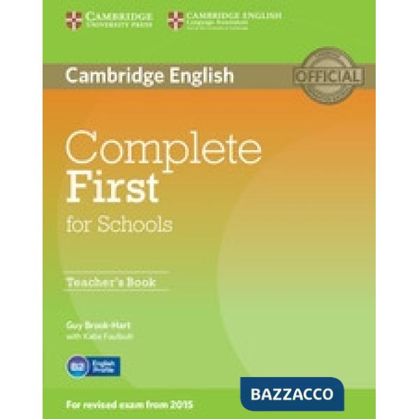 COMPLETE FIRST FOR SCHOOL TCH