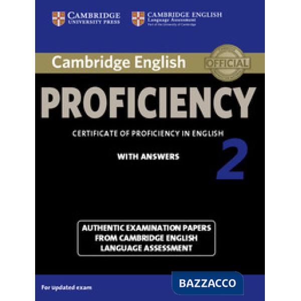CAMBRIDGE ENGLISH PROFICIENCY SB W/A