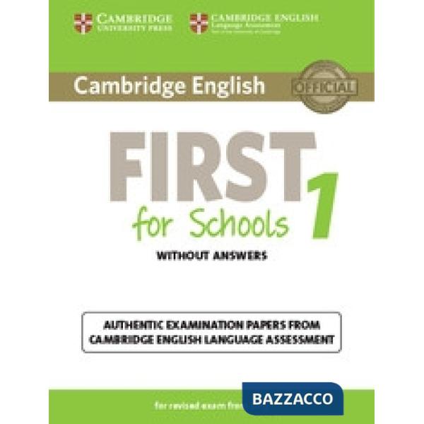 CAMBRIDGE FIRST FOR SCHOOL 1 UPDATED EXAM SB WO/A