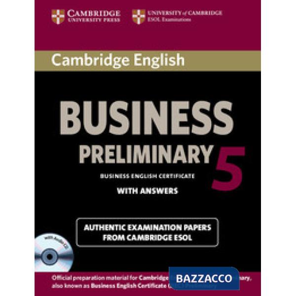 ESOL CAMBRIDGE BEC 5 PRELIMINARY PACK