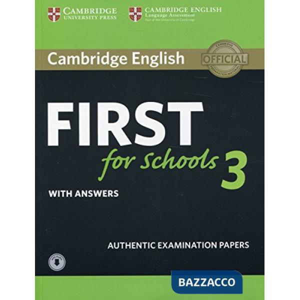 CAMB FIRST 3 FOR SCHOOLS SB W/A + AUDIO