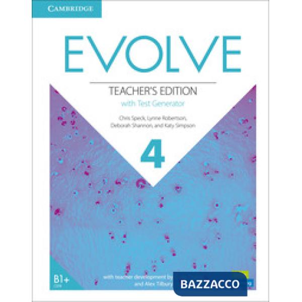 EVOLVE LEVEL 4 TEACHER'S EDITION WITH TEST GENERATOR