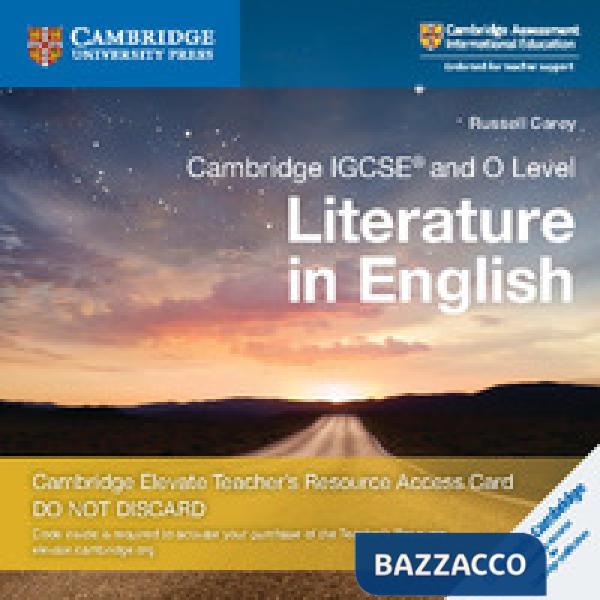 IGCSE&O LITERAT ENGLISH 2ED TCH ACC CARD