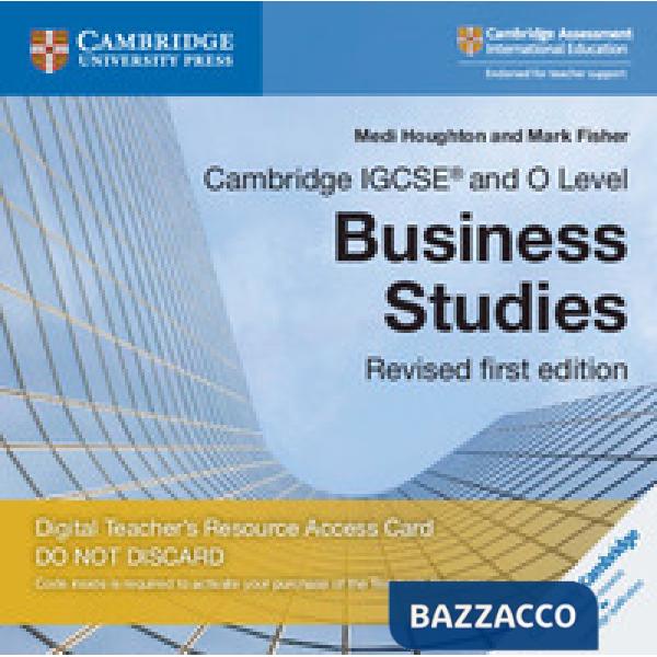CAMB IGCSE&O BUSINESS ST REV 3ED TCH ACC CARD