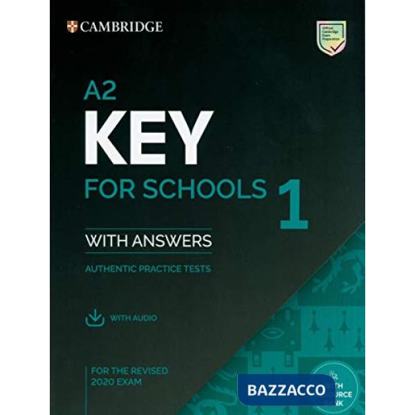 A2 KEY FOR SCHOOLS 1 SB PACK W/A + AUDIO ED20
