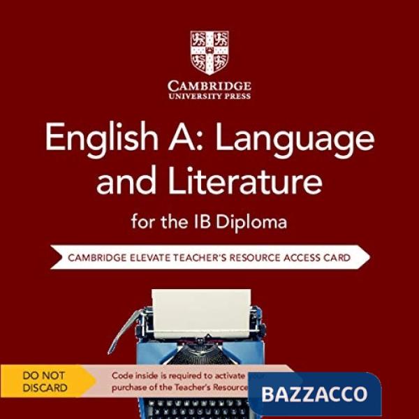 IB DIPLOMA ENGLISH A LANGUAGE&LIT 2ED TCH ACC CARD