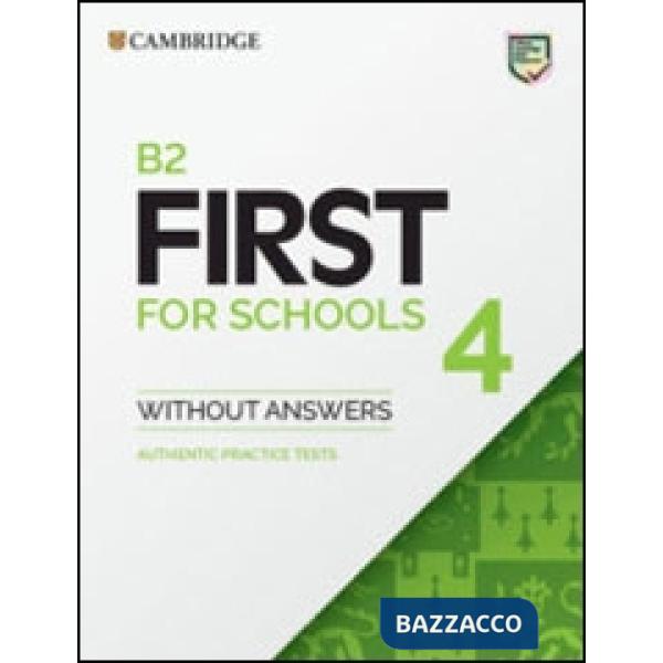 B2 FIRST FOR SCHOOLS 4 SB WO/A