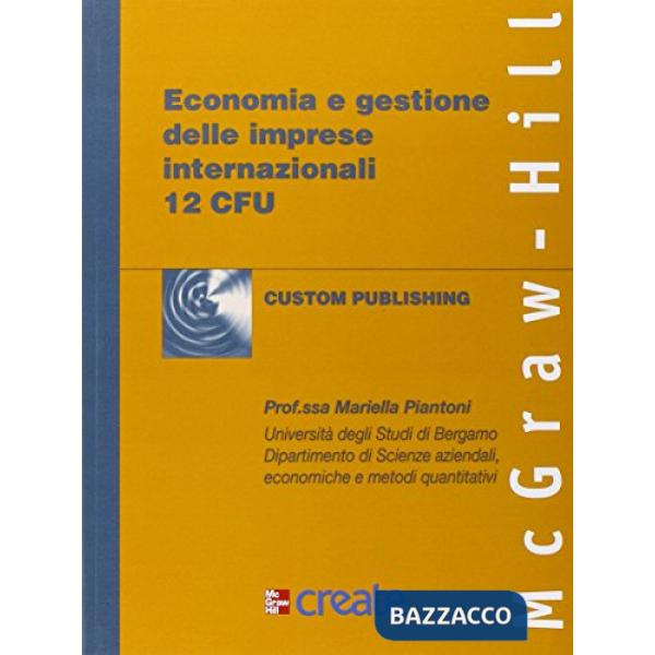 Economia e gestione delle imprese internazionali 12 cfu