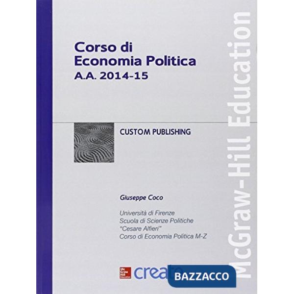 Corso di economia politica a.a. 2014-15