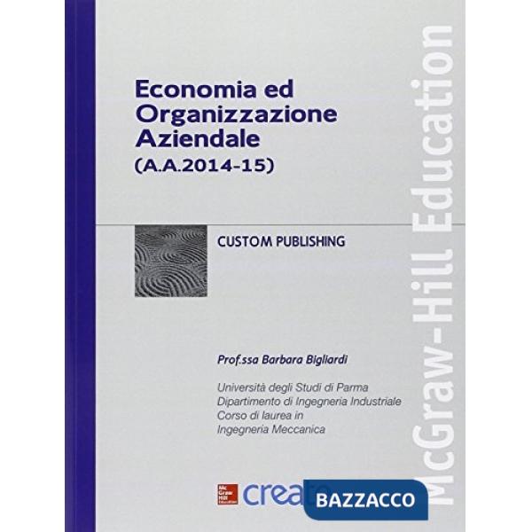 Economia e organizzazione aziendale. Università di Parma (a.a. 2014-15)