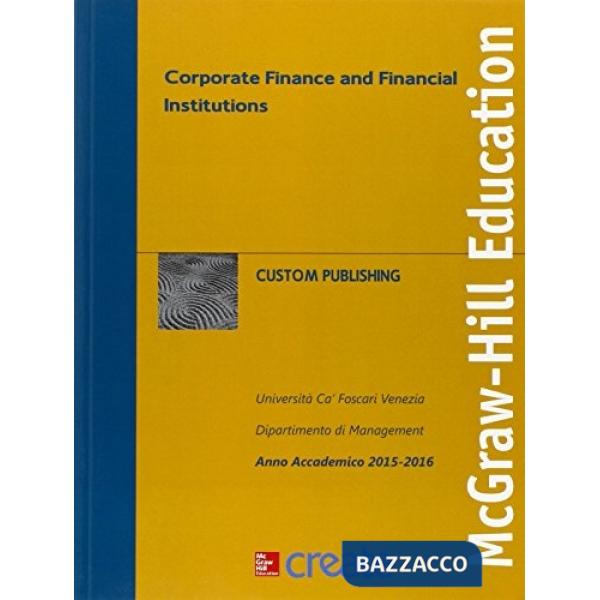 Corporate finance and financial institutions
