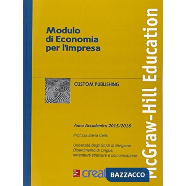 Modulo di economia per l'impresa
