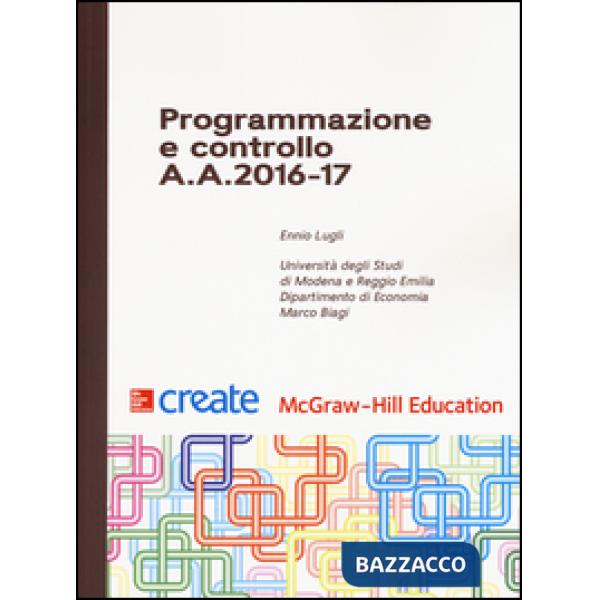 Programmazione e controllo A. A. 2016-17