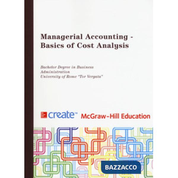 Managerial accounting. Basics of cost analysis