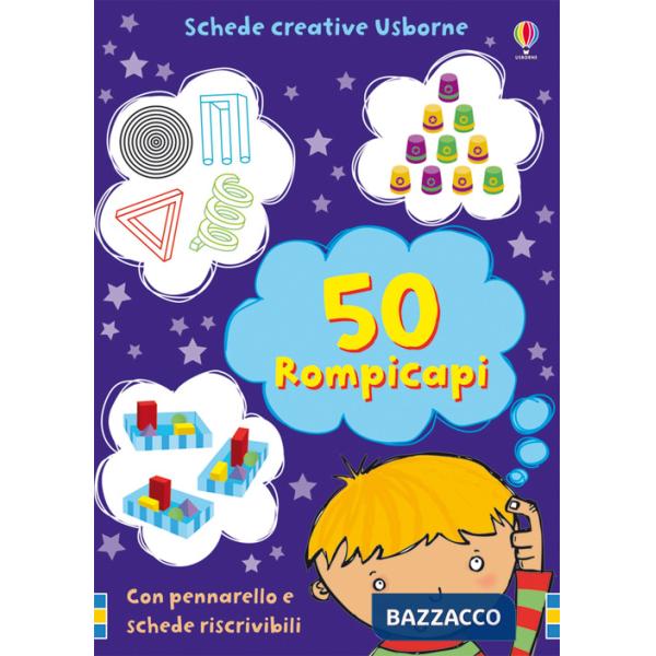 Cinquanta rompicapi. Ediz. illustrata. Con pennarello