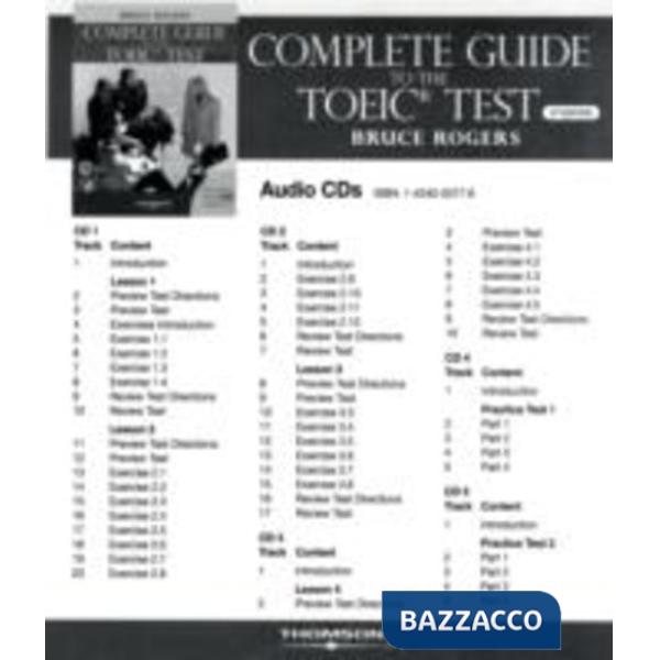 COMPLETE GUIDE TOEIC AUDIO CD'S