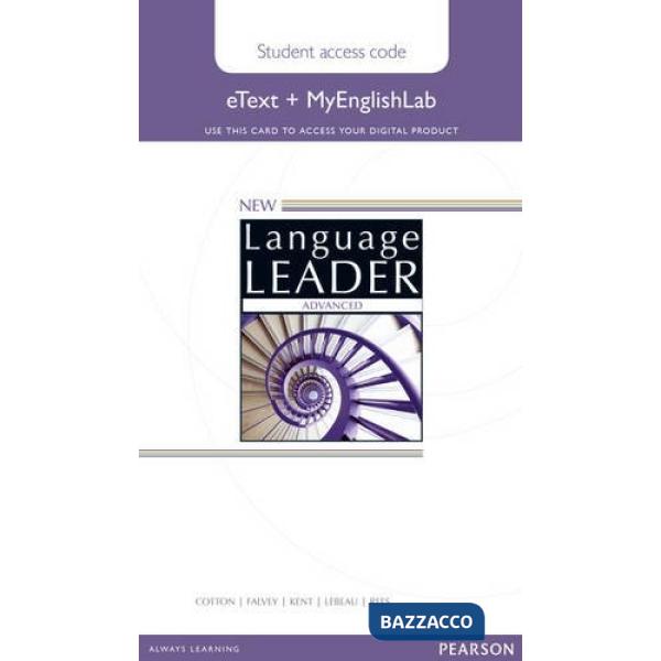 NEW LANGUAGE LEADER ADV ETEXT CB W/MYLAB
