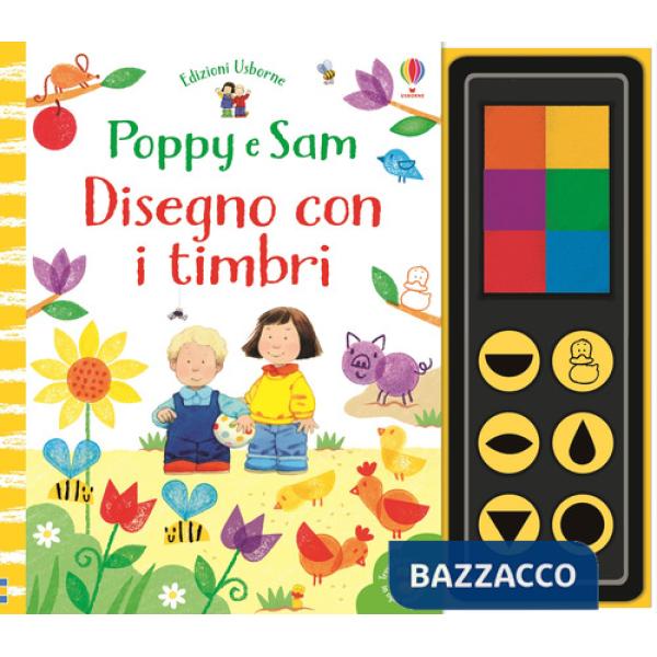 Disegno con i timbri. Poppy e Sam. Con gadget