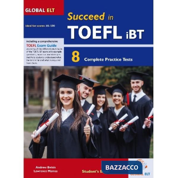 SUCCEED IN TOEFL IBT (8 TESTS) STUDENT'S BOOK + MP3CD NO KEY