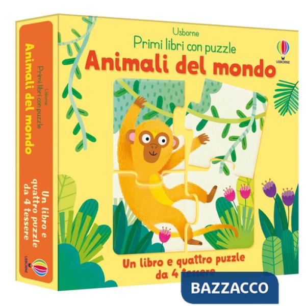Animali del mondo. Ediz. a colori. Con 4 puzzle