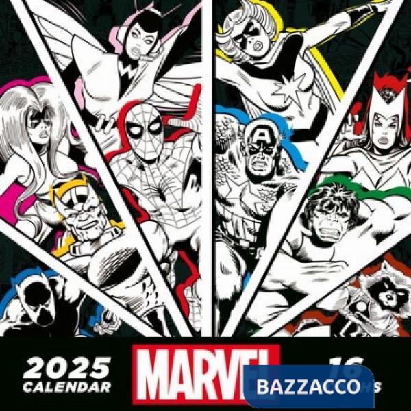 Marvel 2025 calendario 30 x 30 cm pyramid